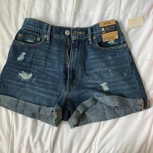 HIGH RISE JEAN SHORTS